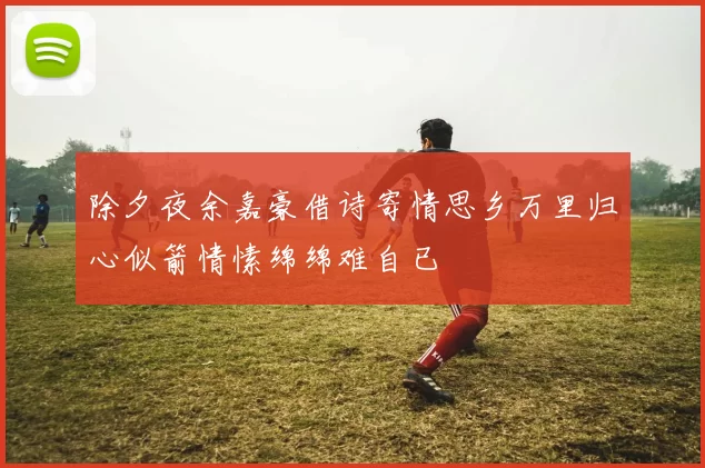 除夕夜余嘉豪借诗寄情思乡万里归心似箭情愫绵绵难自已